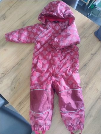 Winter Overall Tchibo Mädchen Gr. 86/92 mit Herzen