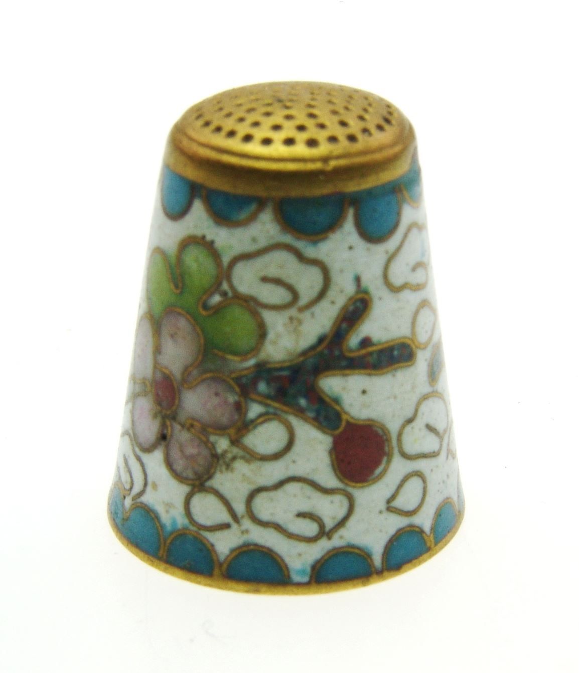 Ditali: Fingerhut mit Blumenmotiv (1) – Usato da Langenthal venduto da Sherkaan 2