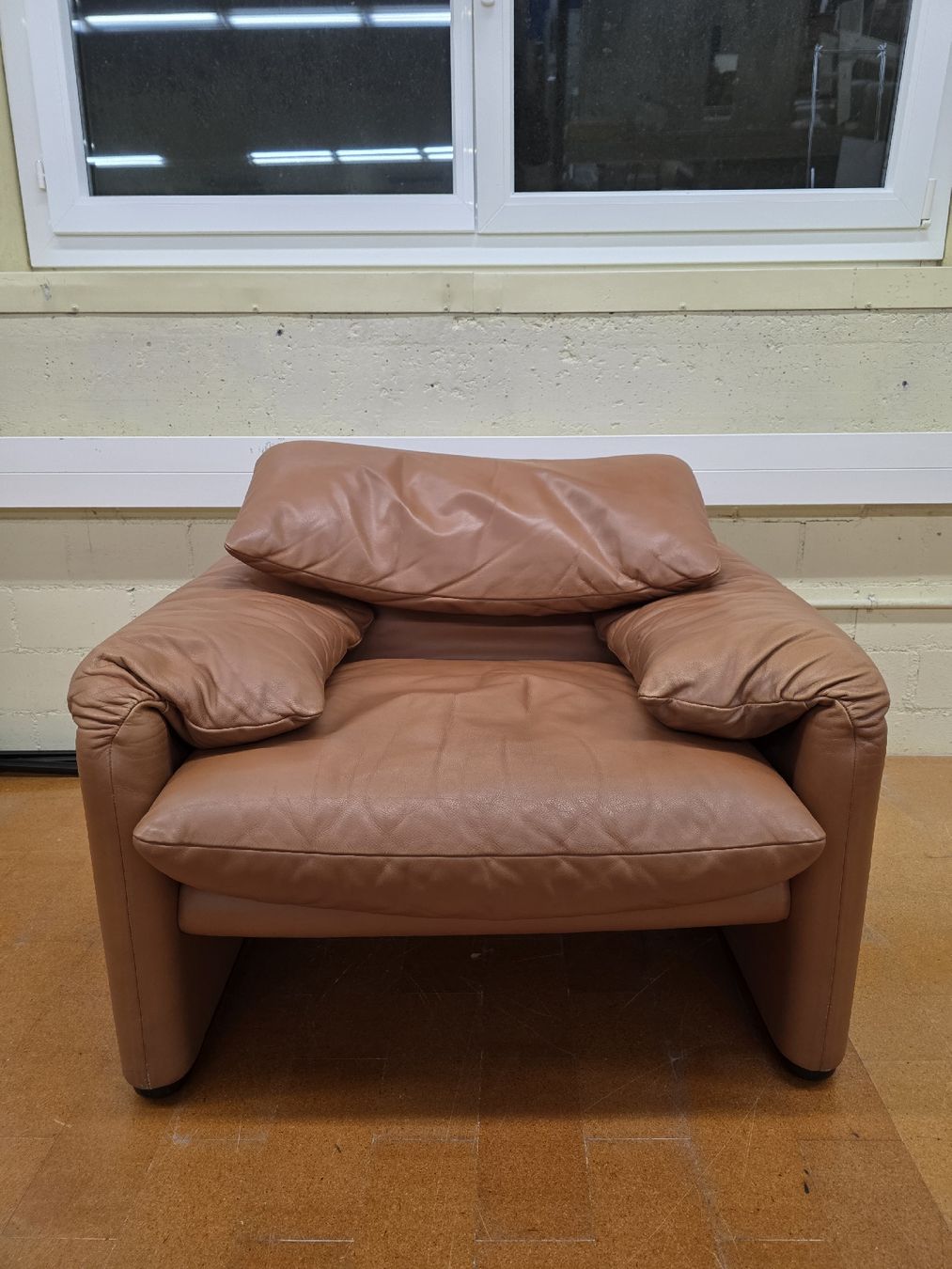Cassina Sessel: Designer Sessel Cassina Maralunga Leder – Gebraucht aus Lichtensteig von UsedIN 5