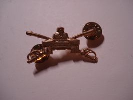 Abzeichen US Army, Panzer, Metall, golden