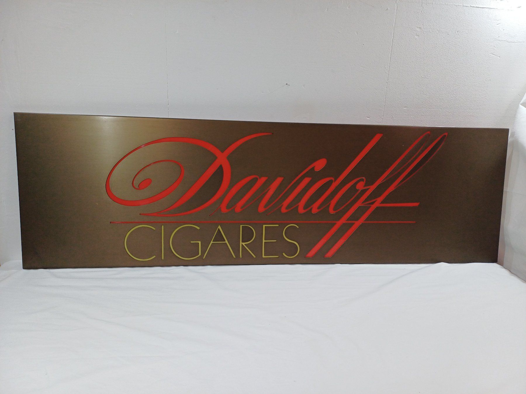 Insegne: Davidoff Cigares Metall- Werbeschild – Usato da Luzern venduto da IG_Arbeit 1