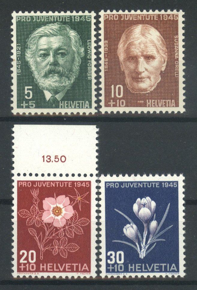 Tutti i francobolli: 1945, Pro Juventute, ohne Falz ** – Nuovo (secondo la descrizione) da Willisau venduto da Vollstempel