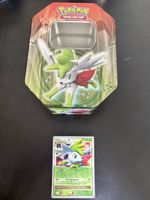 Pokémon Shaymin LV.X (DP39) NM Deutsch + Vintage Tin Box