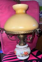 Schöne Vintage Lampe, Hängelampe mit Blumenmuster top!