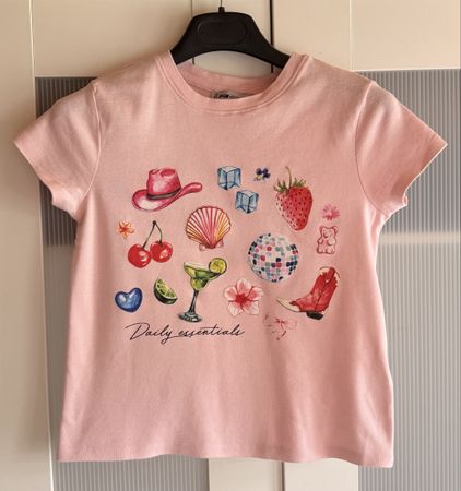 FB Sister T-Shirt Pink Grösse XS mit Print neuwertig!