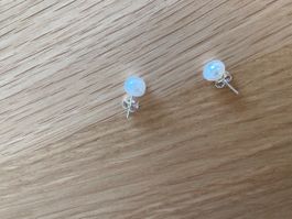 Perlenohrstecker aus weisser Zuchtperle 8mm