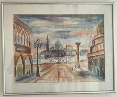 Original-Aquarell Venedig San Marco Günter Hermann 1993