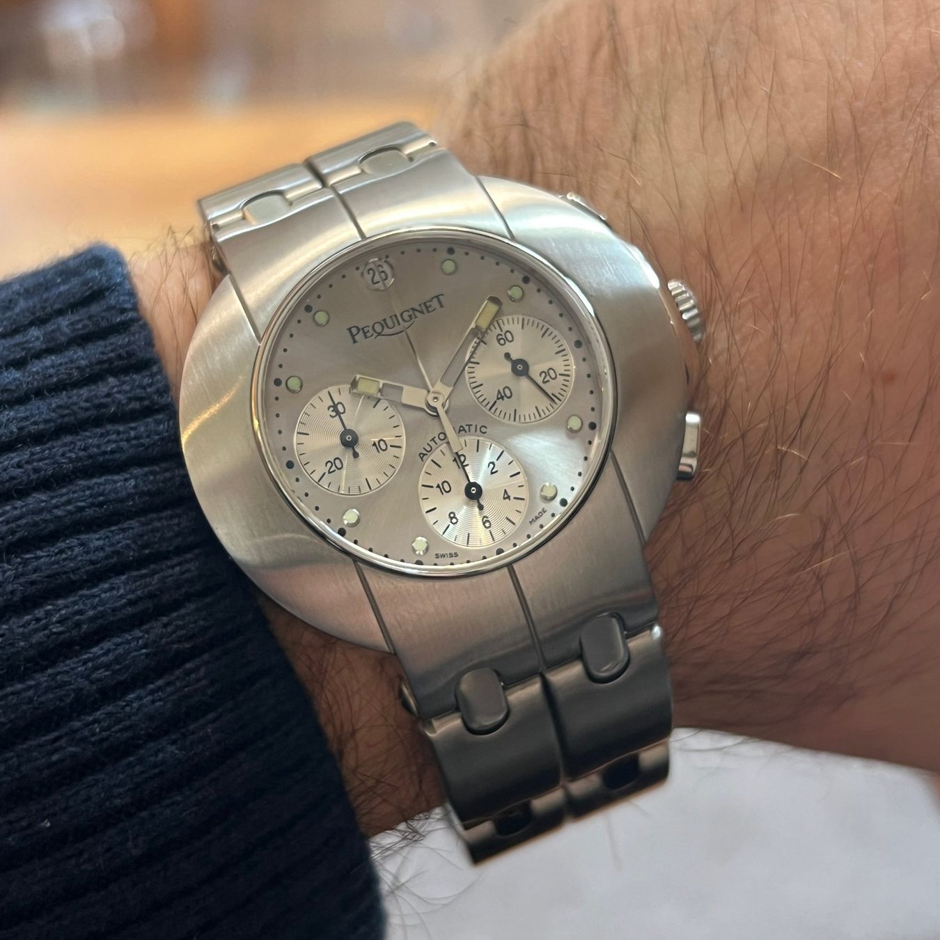 Orologi: Pequignet Moorea Anatomic Auto Chronograph – Usato da Carouge GE venduto da Watchaser 3