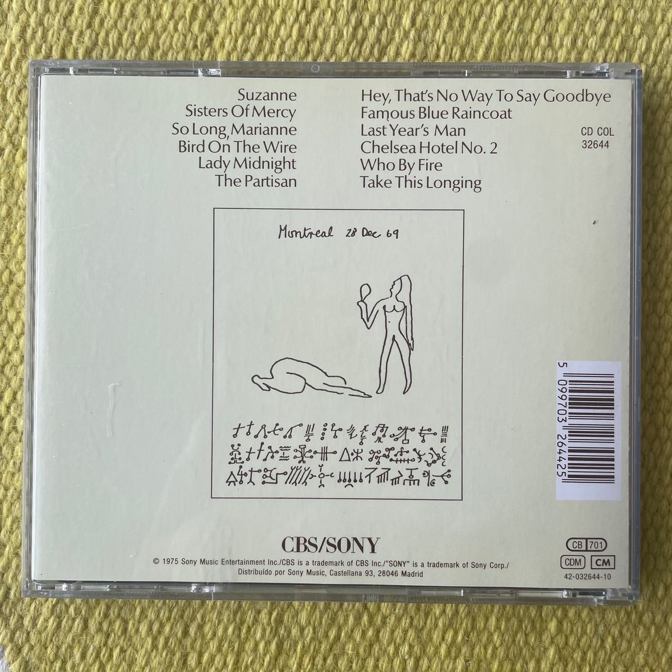 CD: LEONARD COHEN-GREATEST HITS – Usato da Rorschacherberg venduto da CD-Roli 1