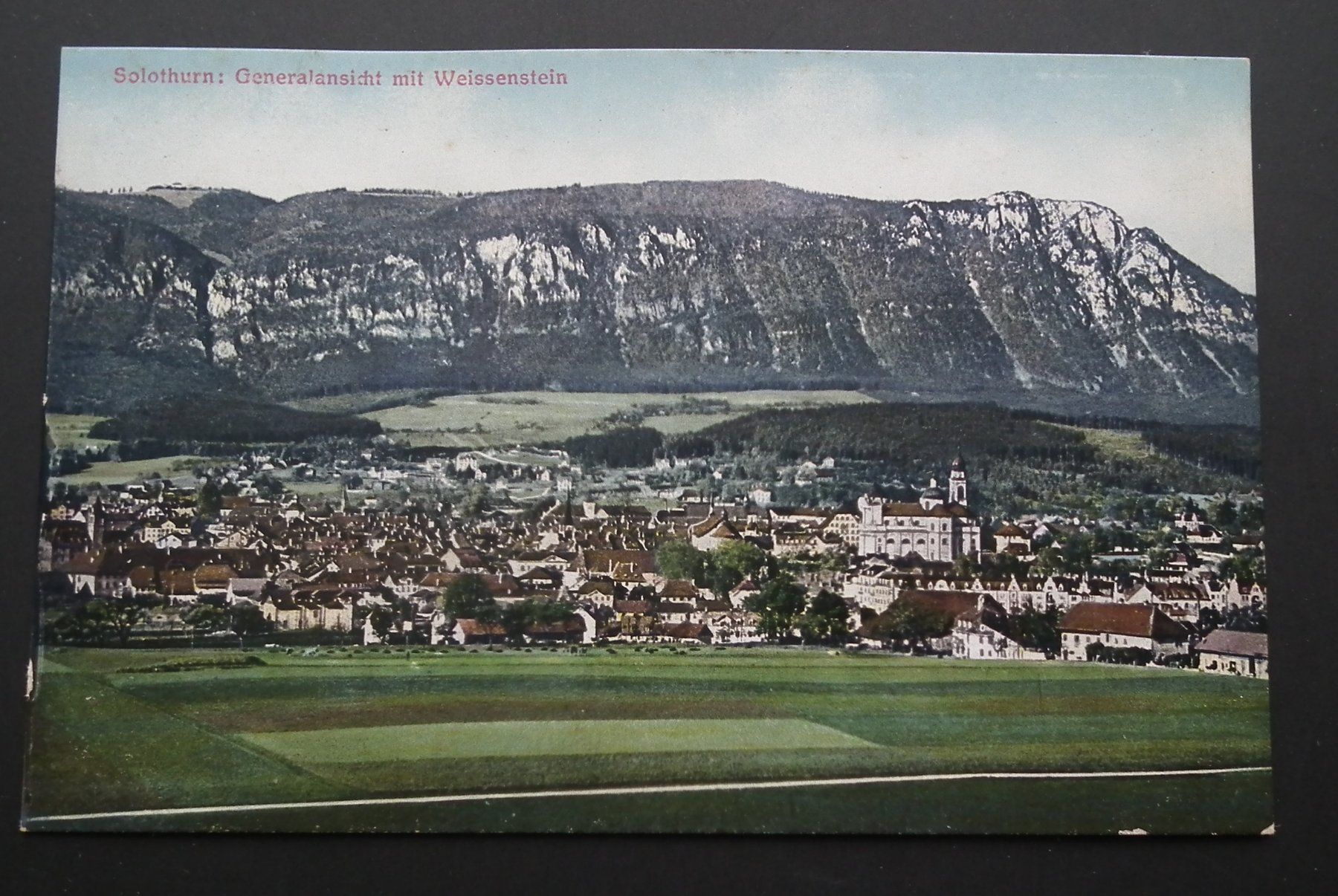 Cartoline postali: Solothurn Generalansicht m. Weissenstein  Fehlerhafte Rücks. – Usato da Kriens venduto da WULLU99