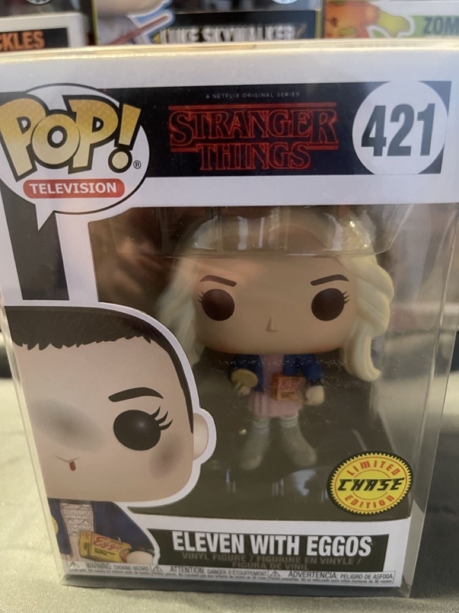 Funko Statuette: Stranger Things Funko Pop #421 Eleven with Eggos CHASE – Nuovo e nell'imballaggio originale da Thun venduto da Drkshade
