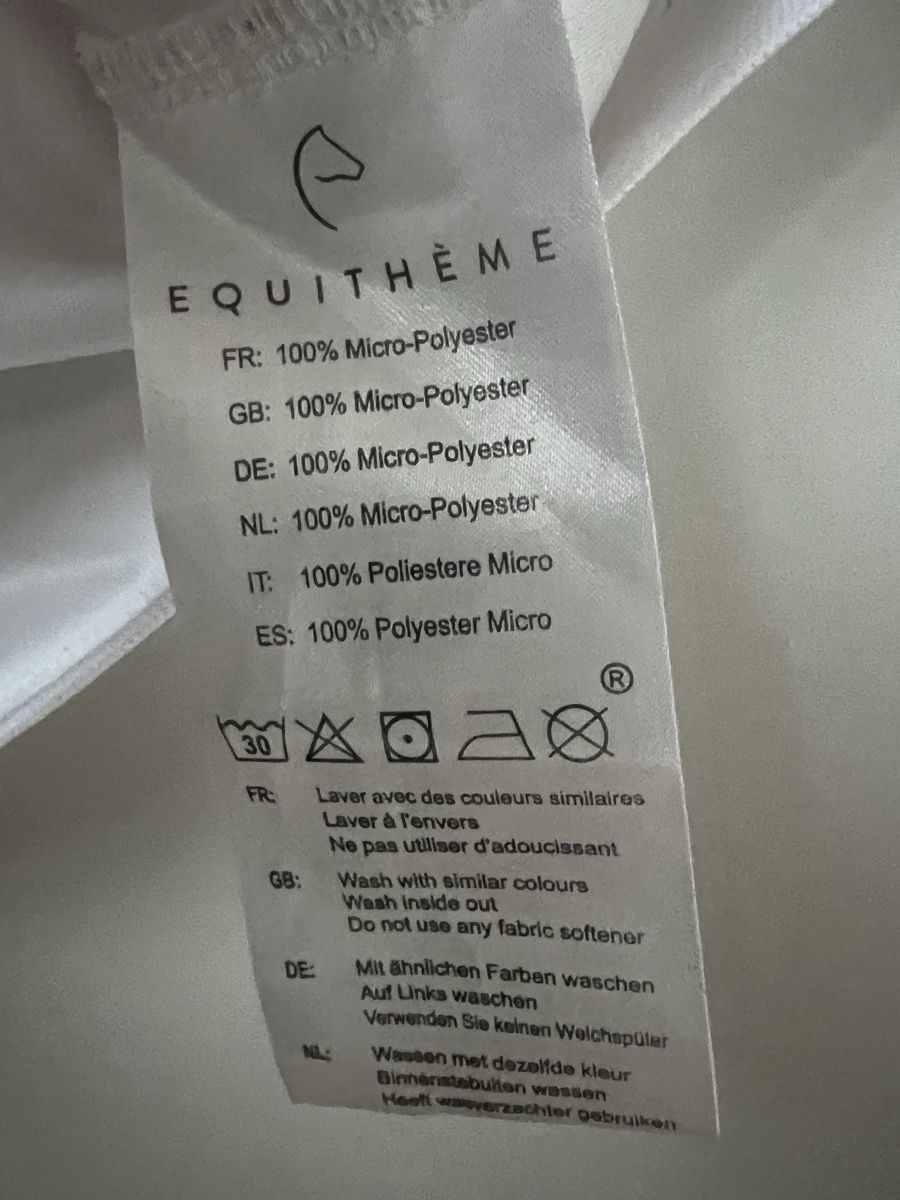 Camicette, T-shirt & Top: Polo de concours Equithème blanc, taille 164. – Usato da Gland venduto da choupon 5