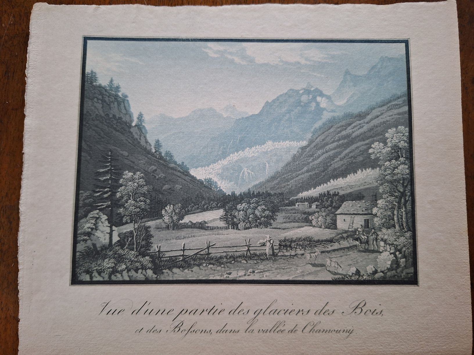 Incisioni: GLACIER DES BOIS ET DES BOSSONS. VALLEE DE CHAMONY – Usato da Bevaix venduto da bohrap
