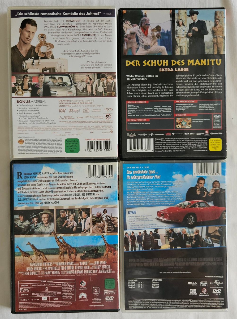 Tous les DVDs: 4 verschiedene Filme – D'occasion à Zetzwil par Power4 1