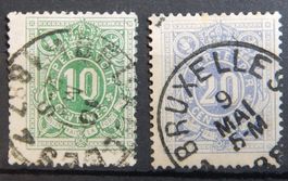 Belgien Porto Kat. 1-2 gest. 1870