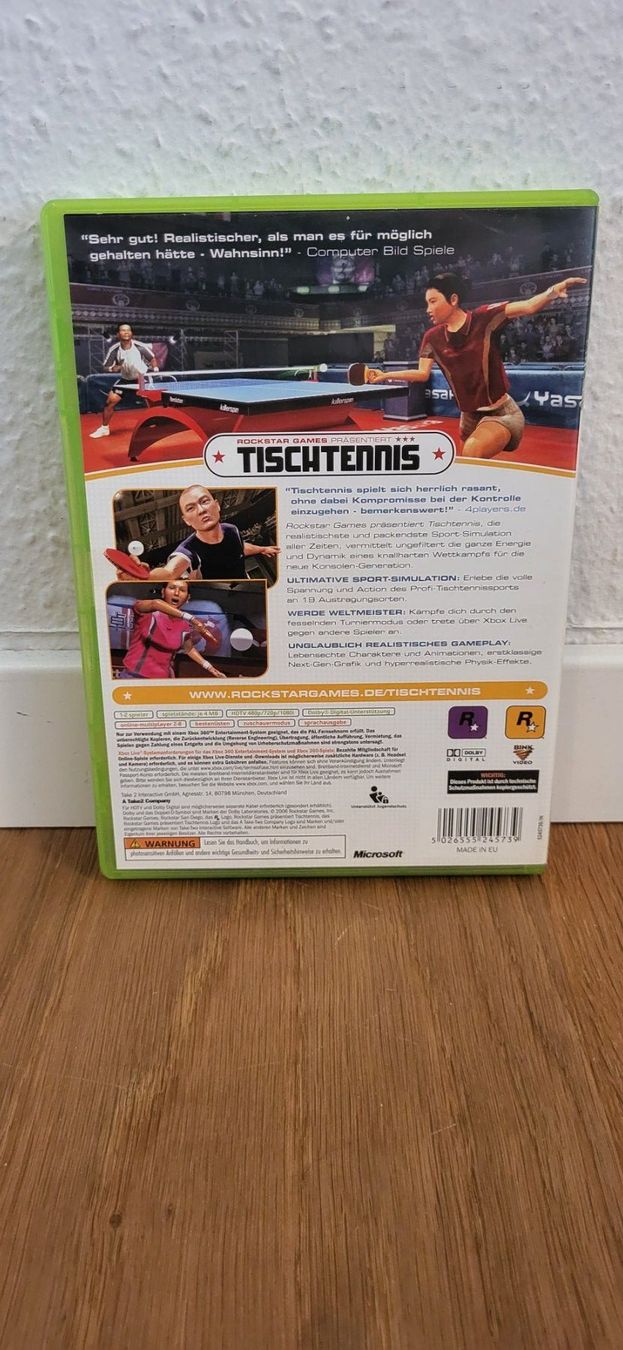 Microsoft Giochi: Xbox 360 - Tischtennis – Usato da Münsingen venduto da DigitaleSpielecke 1