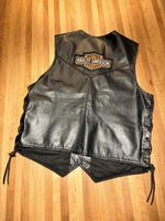 Lederveste Gilet HARLEY-DAVIDSON, HOG /  100% Büffel Leder