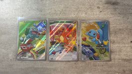 First Partner Series 1  Charmander Bulbasaur & Squirtle Trio