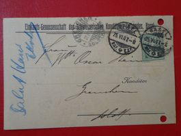 Vollstempel + Dokument 1907, BASEL / GRENCHEN (SOLOTHURN)