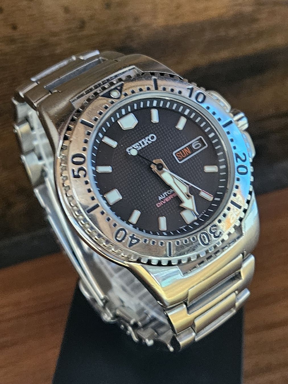 Seiko Uhren: Seiko "Black Knight" Automatic Herrenuhr 42mm – Gebraucht aus Flamatt von pie_f9zm 1