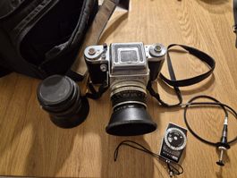 Pentacon Six Mittelformatkamera,Flektogon 50mm,Biometar 80mm
