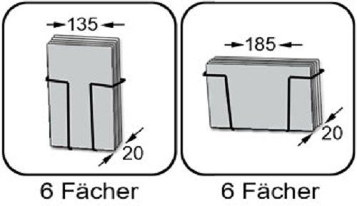 Ladenausstattungen & Messebau: Kartenständer mit 12 Fächern 130x180mm Gemischt – Neu und originalverpackt aus Baar von GERSO 1