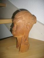 Räumung  antike handgeschnitze Kunst/Holzfigur Kopf ab 1.-
