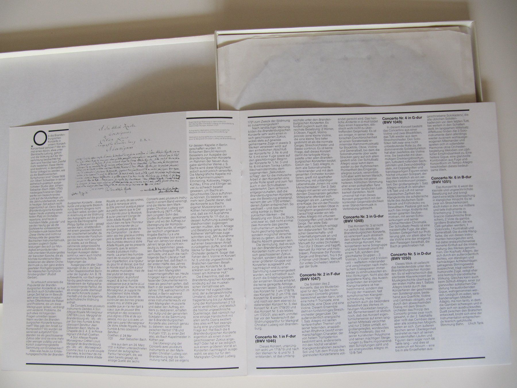 Dischi in vinile: Klassik-LP-Box  BACH Die Brandenburgischen Konzerte – Usato da Basel venduto da Kuba2 2