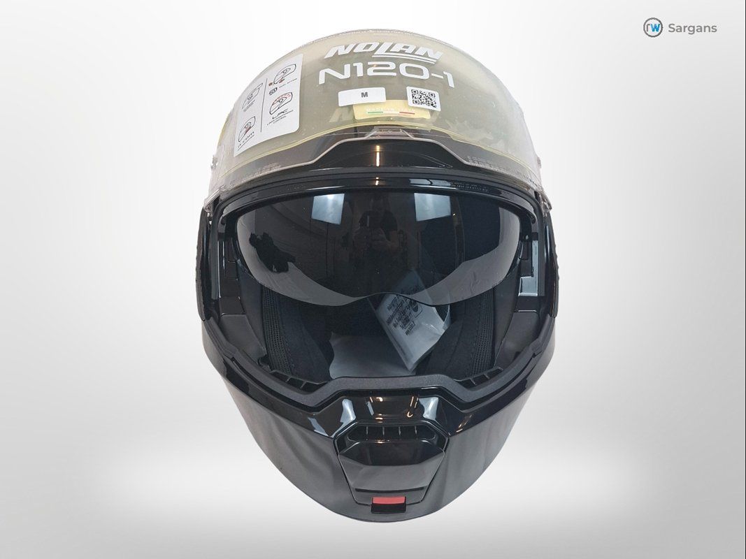 Caschi & visiere: NOLAN N120-1 CLASSICO Nero / Glossy Helm – Nuovo (secondo la descrizione) da Sargans venduto da Restwert_Sargans 1