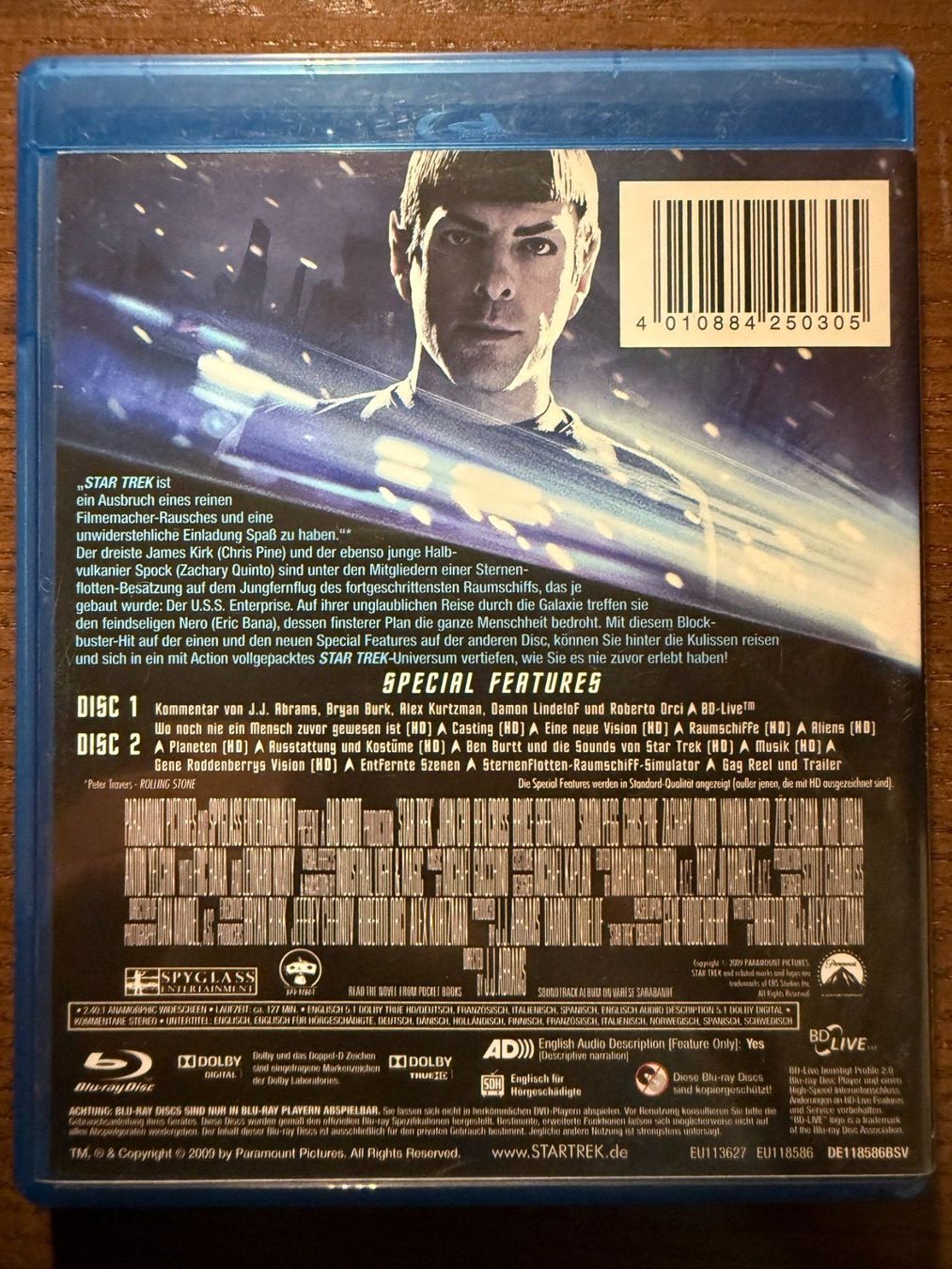 Alle DVDs: Star Trek (2009) – Gebraucht aus Zürich von Blu-ray_ZH 1