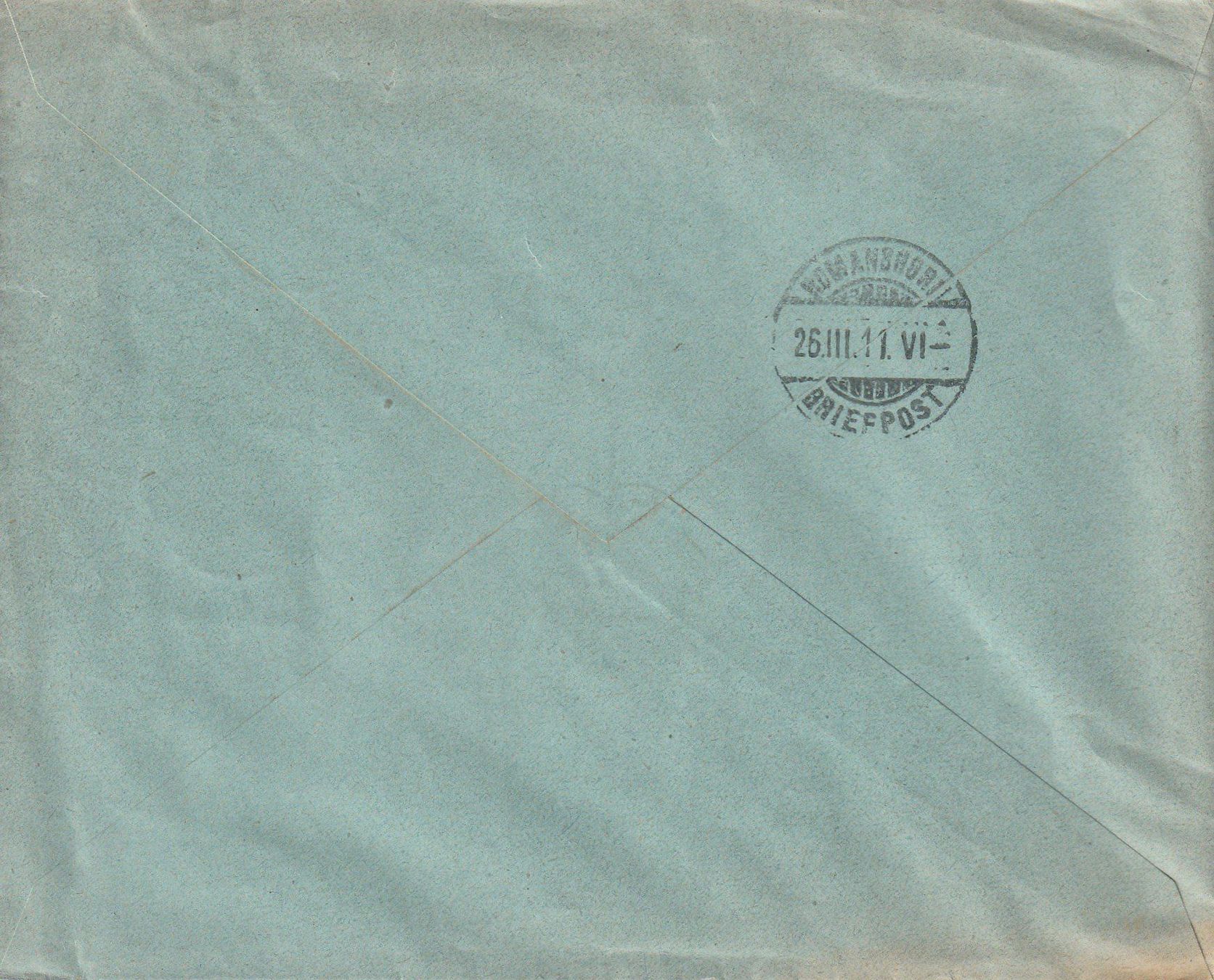 Tutti i francobolli: MERVELIER- Brief 1911, top Stempel. – Usato da uttwil venduto da Koehlerfred 1