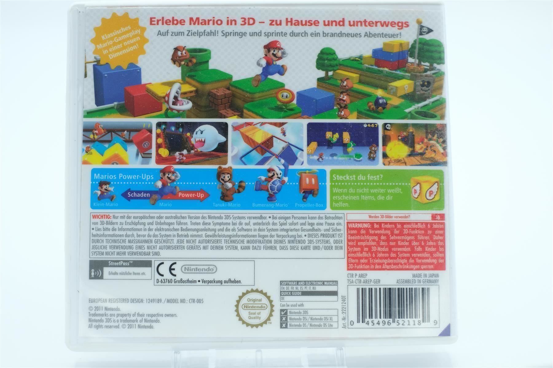 Giochi: Nintendo 3DS, Super Mario 3D Land OVP – Usato da Chur venduto da mojobox 7