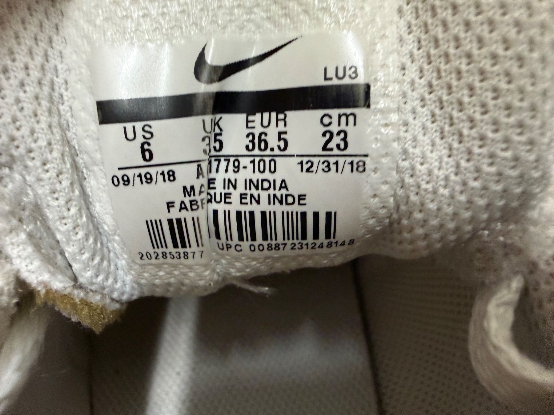Nike Scarpe da uomo: Schuhe Nike Ebernon Low - Sneaker, Gr. 36.5, weiss – Usato da Siebnen venduto da dte_9kmw 4