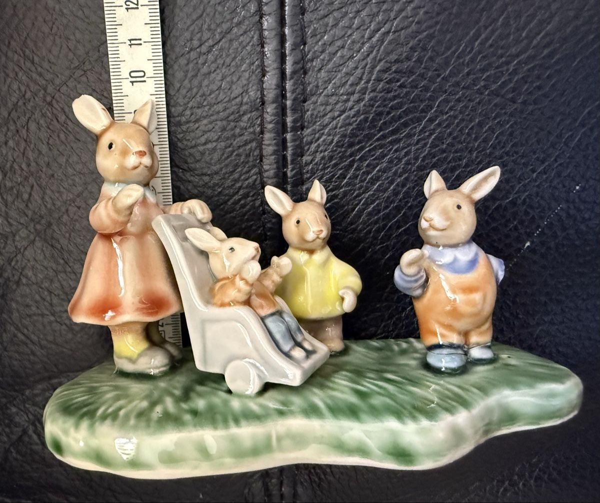 Statuette: Hasen Familie / 4 Figuren – Usato da Biel/Bienne venduto da Katja01112 3