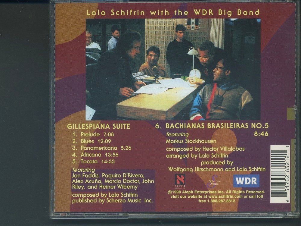 CD: Gillespiana - Lalo Schifrin – Usato da Delémont venduto da MaxPlan 1