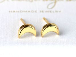 Ohrringe Mond 925 Silber 14k vergoldet