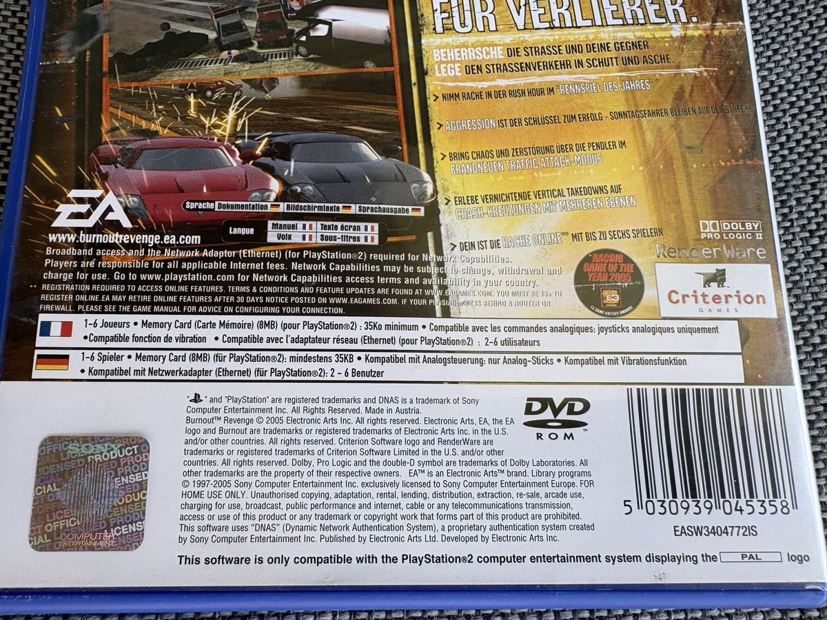 Sony Spiele: PS2 burnout revenge TOP – Neu (gemäss Beschreibung) aus Herzogenbuchsee von warrior77 2