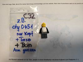 Legofigur  cty0451	 Police - City Bandit Female    /C32