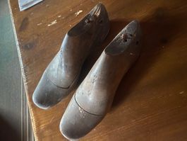 Schuhleisten Paar Holz alt Zustand gr.36