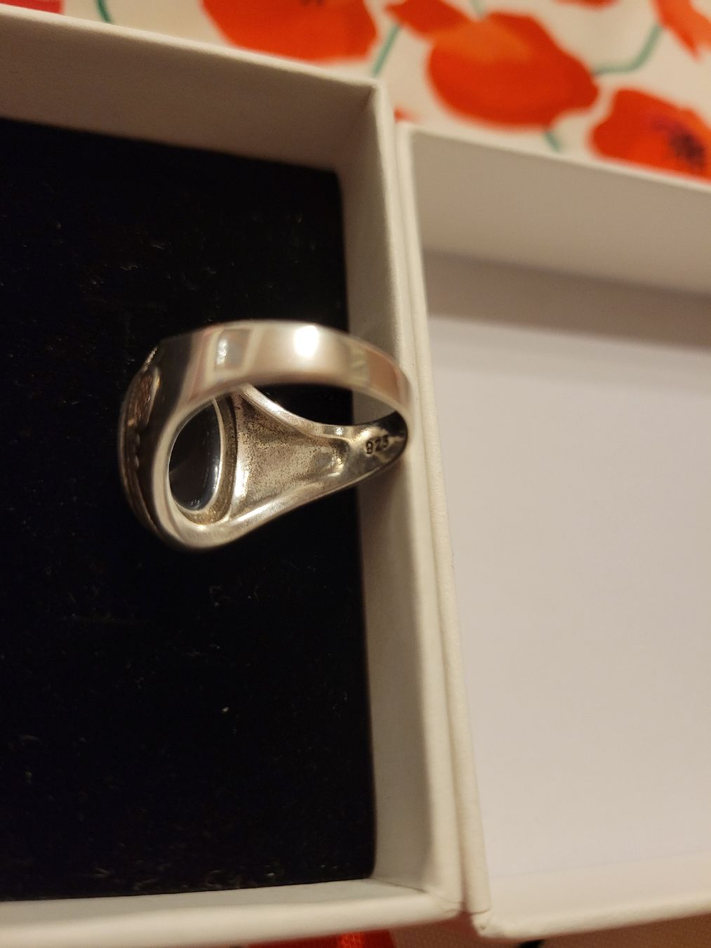 Anelli: Bague argent 925 avec pierre noire, Taille 52 – Usato da Bernex venduto da Dariafr 3