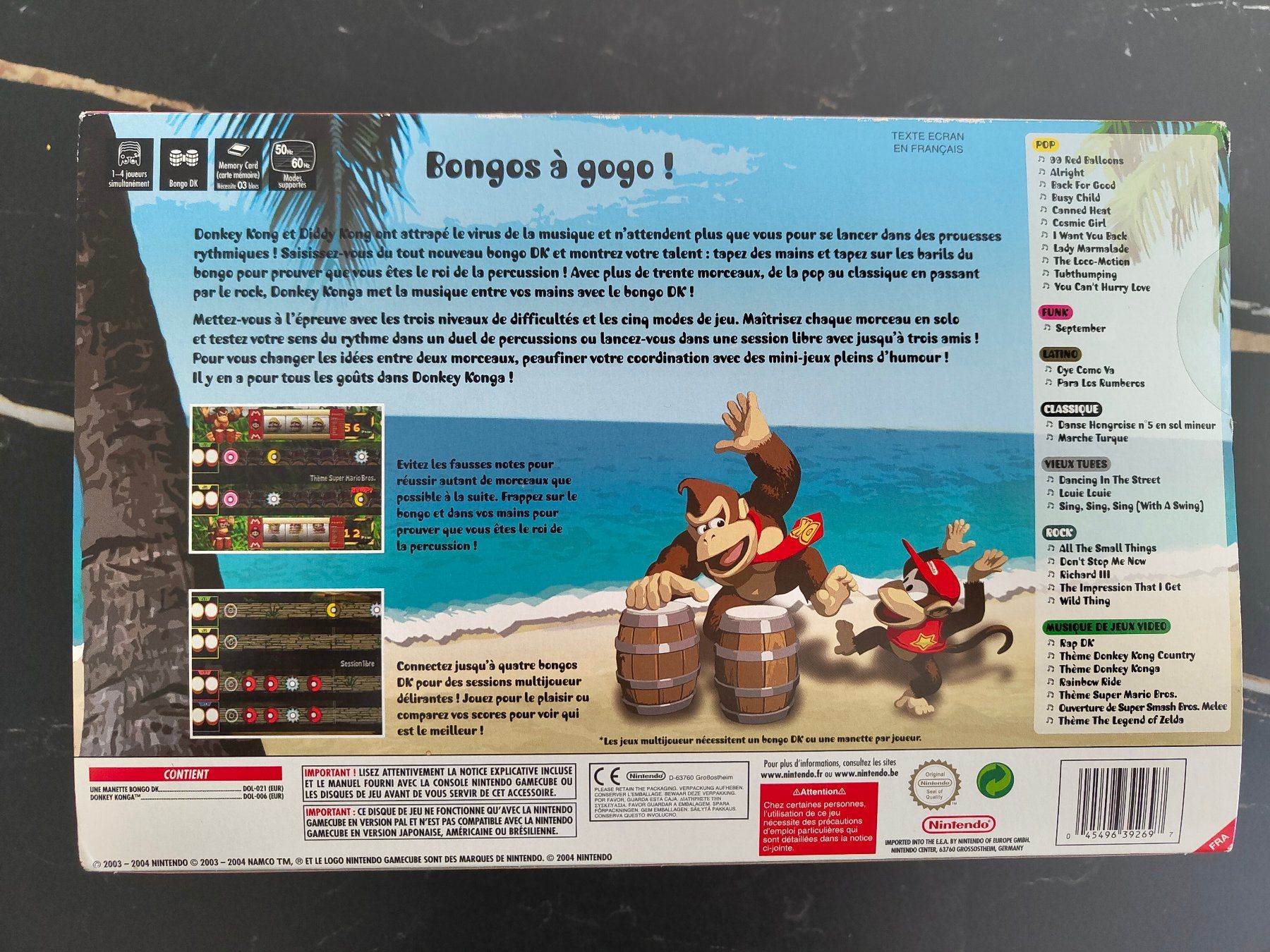 Nintendo Giochi: Pack Donkey Konga + DK Bongos GameCube NEUF/NEU – Nuovo e nell'imballaggio originale da Bussigny venduto da Calagan 1