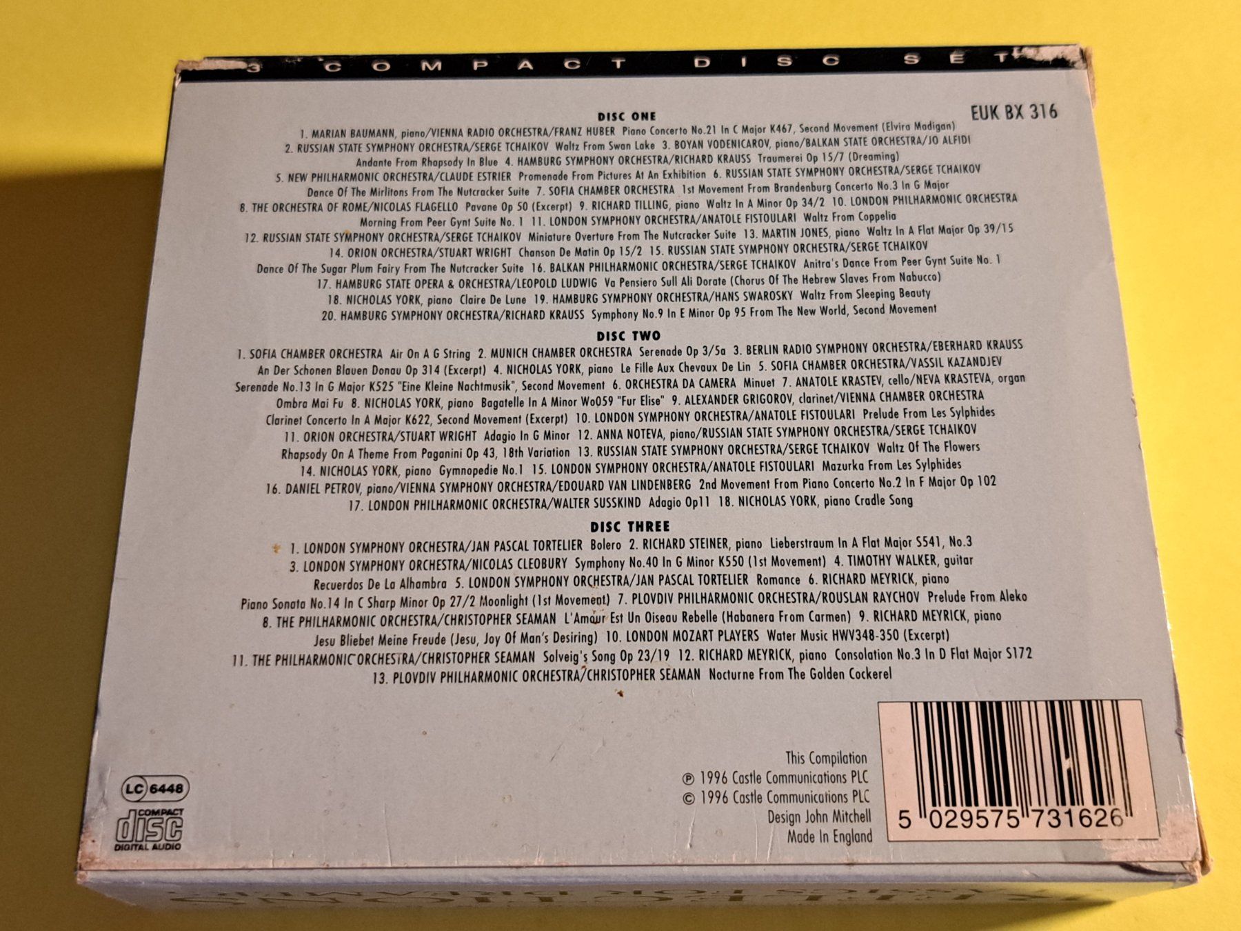 CD: REFLECTIONS - Classics for Dreamers (3 CDs) – Usato da Wichtrach venduto da LuckyLuke69 1