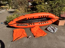 Nortik Packraft aufblasbares Boot orange neuwertig