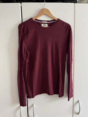 Langarmshirt Tommy Jeans bordeaux Slim Fit Grösse M