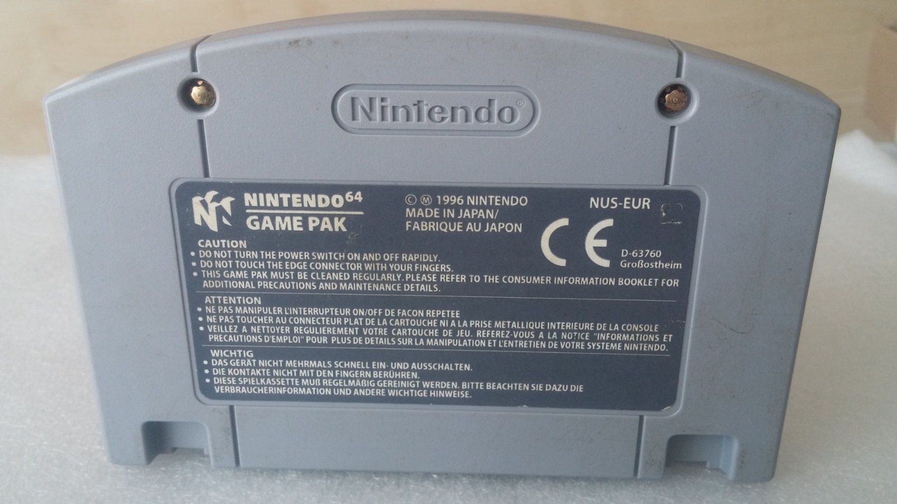 Nintendo Spiele: Nintendo 64 international Superstar – Gebraucht aus Zürich von sendbad 1