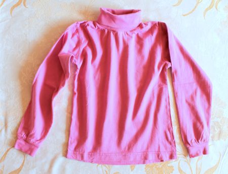 LANGARMSHIRT / Rollkragenshirt Fuchsia  128/134