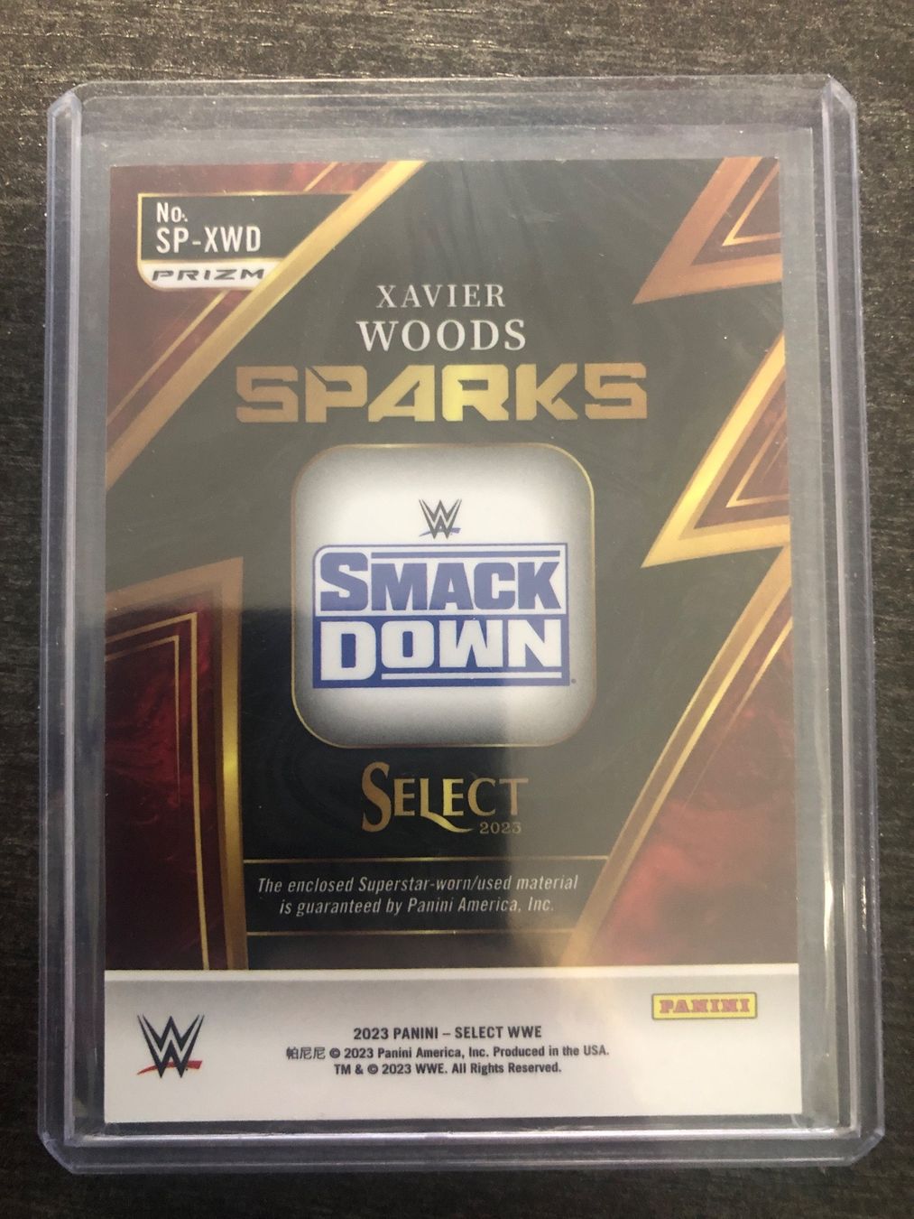 Panini Cartes à collectionner: Panini Select WWE Xavier Woods Patchkarte – D'occasion à Wangenried par Garagara 1