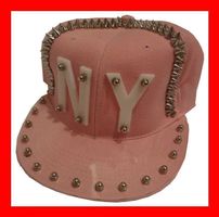 Basecap New York NY Nieten rosa USA Hat Baseballcap Mütze