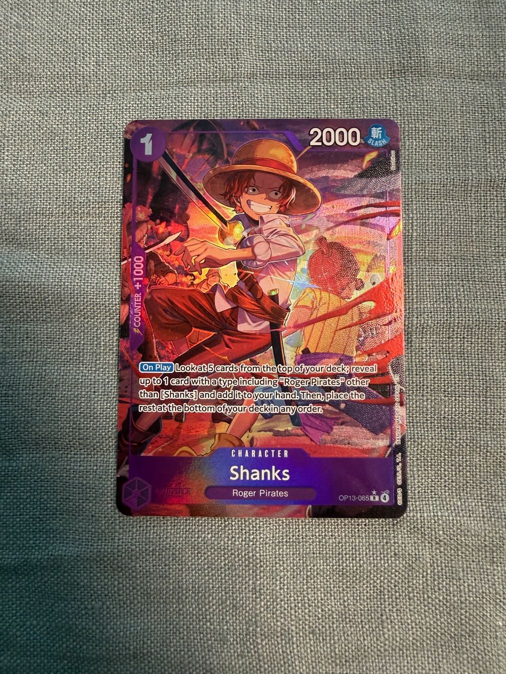 Bandai Carte collezionabili: One Piece Shanks Op13-065 – Usato da Dübendorf venduto da Imtsch