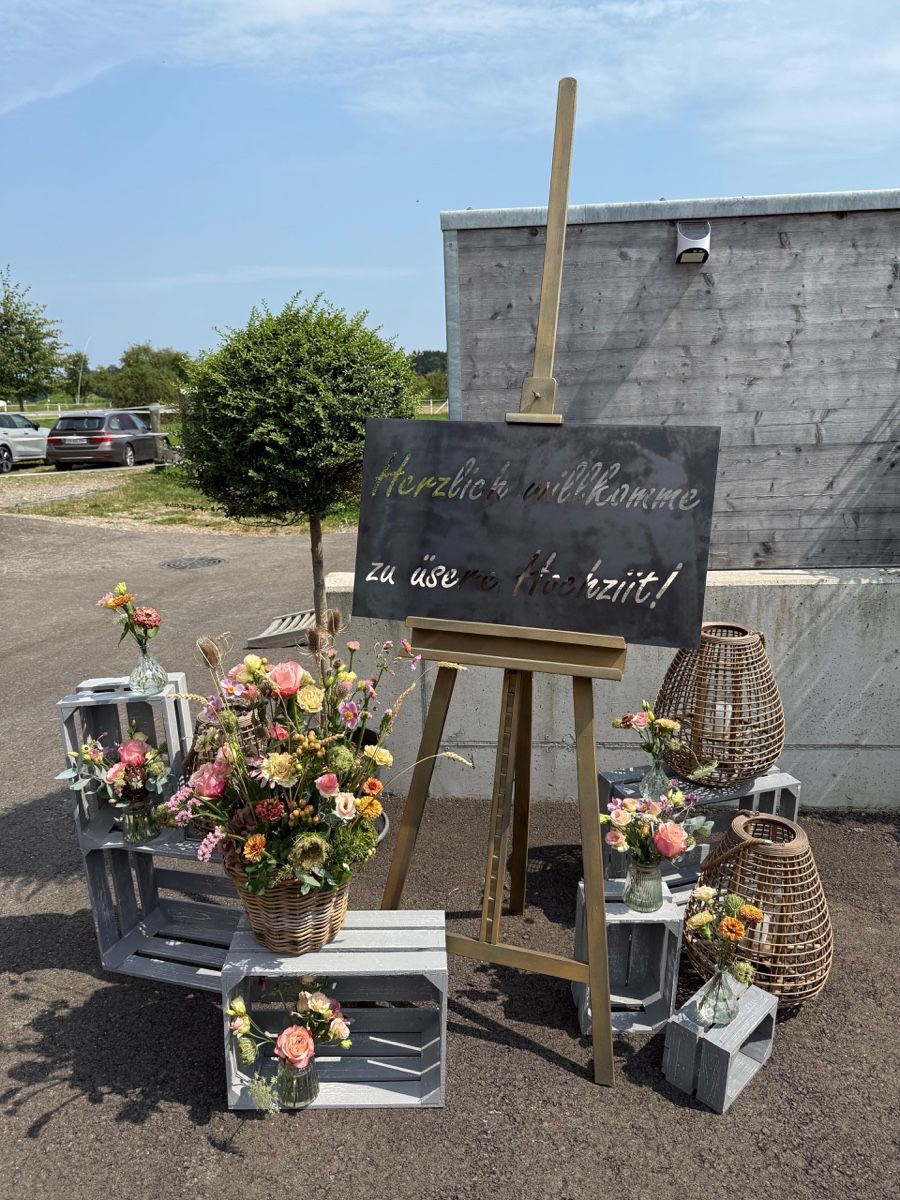 Toutes les décorations: Hochzeits Schild Deko – D'occasion à Schönholzerswilen par Meli0125